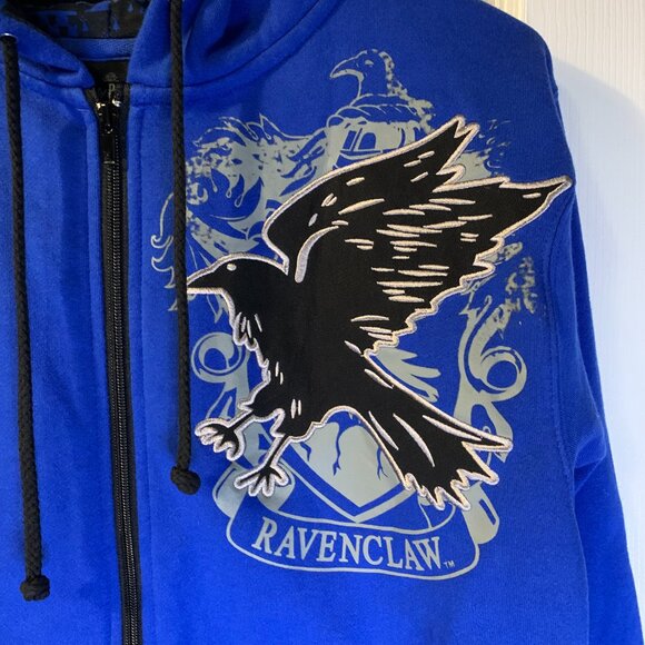 Harry Potter Ravenclaw Adult Hoodie Size XS NEW Blue Wizarding World Universal - Picture 3 of 9